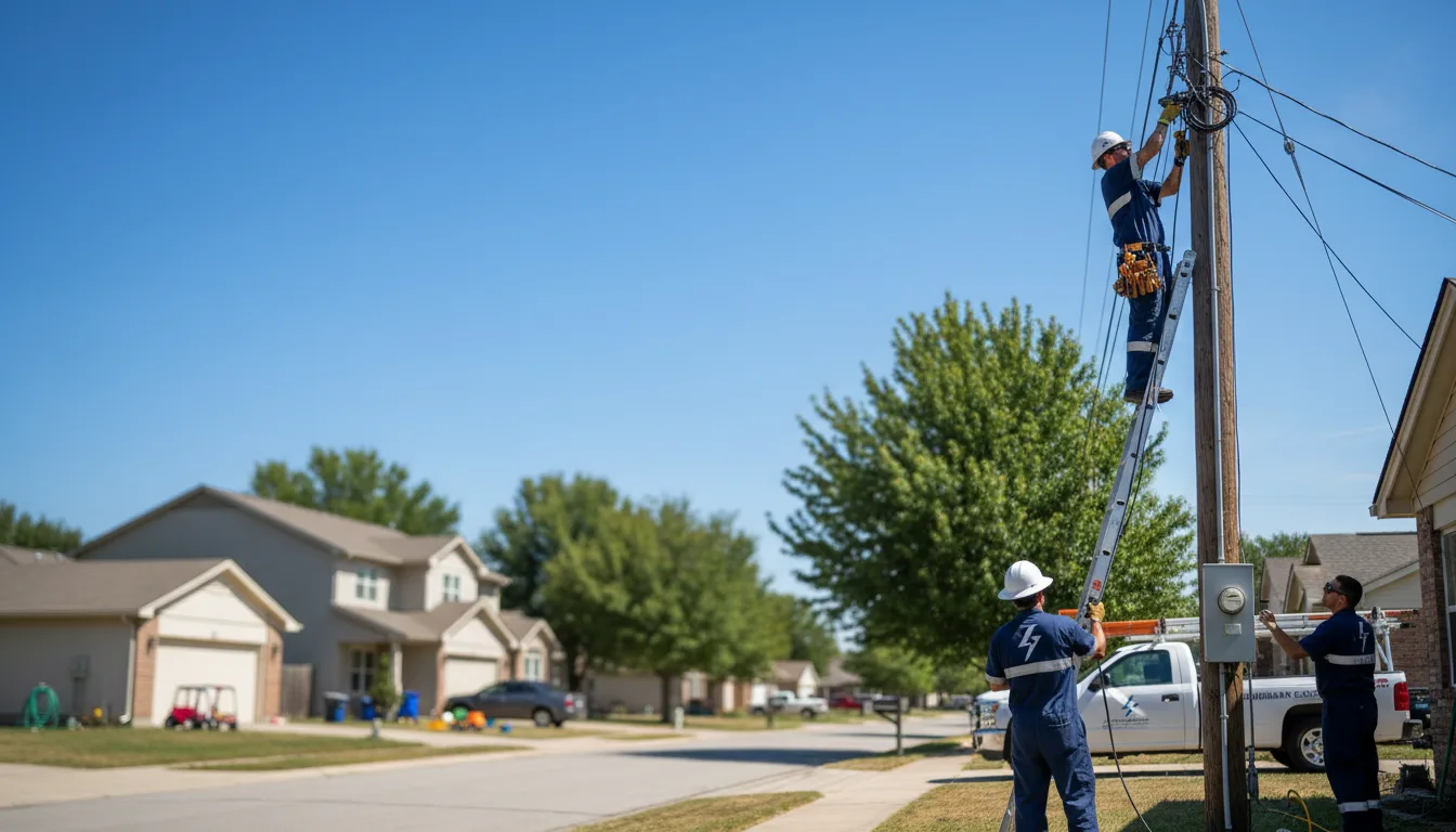 Residential electrician providing installation services in Lake, MS